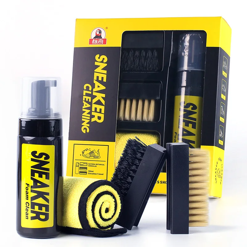 Sneaker Shoe Care Kit - Nettoyant pour baskets en mousse sans