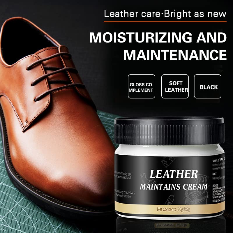 Shoe Polish Cream - Agent d'entretien du cuir, 100ml, pour
