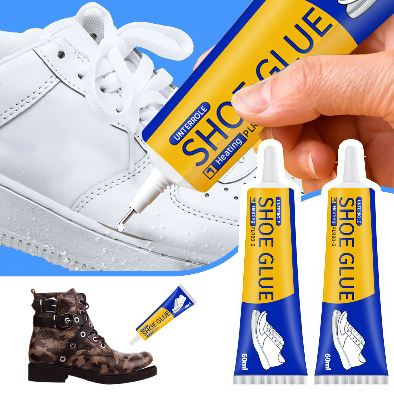 Care For Sneaker - 1/2/3 pièces 60ml adhésif fort pour