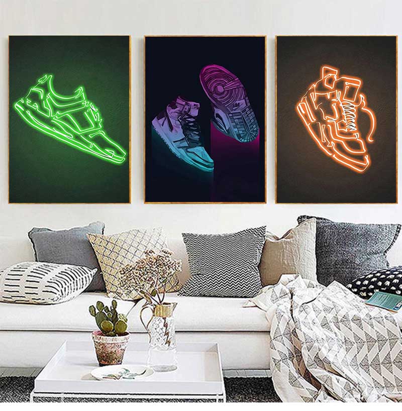 Affiche d'art mural de baskets - Waterproof Spray Shoe avis et prix