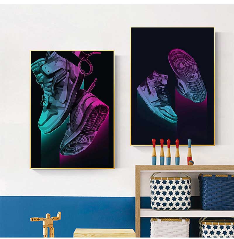 Affiche d'art mural de baskets - Waterproof Spray Shoe avis et prix