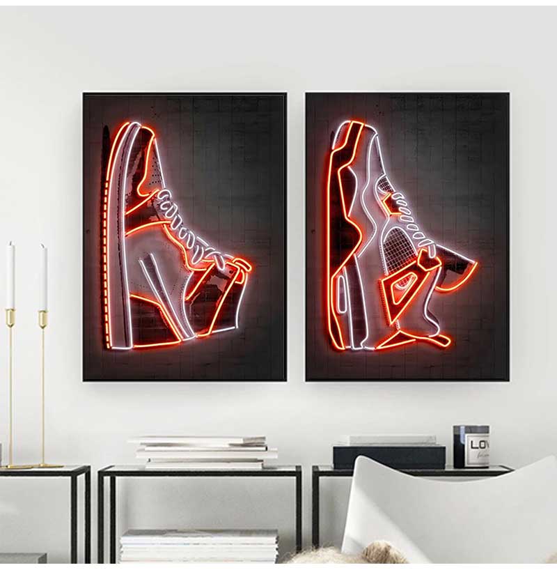Affiche d'art mural de baskets - Waterproof Spray Shoe avis et prix